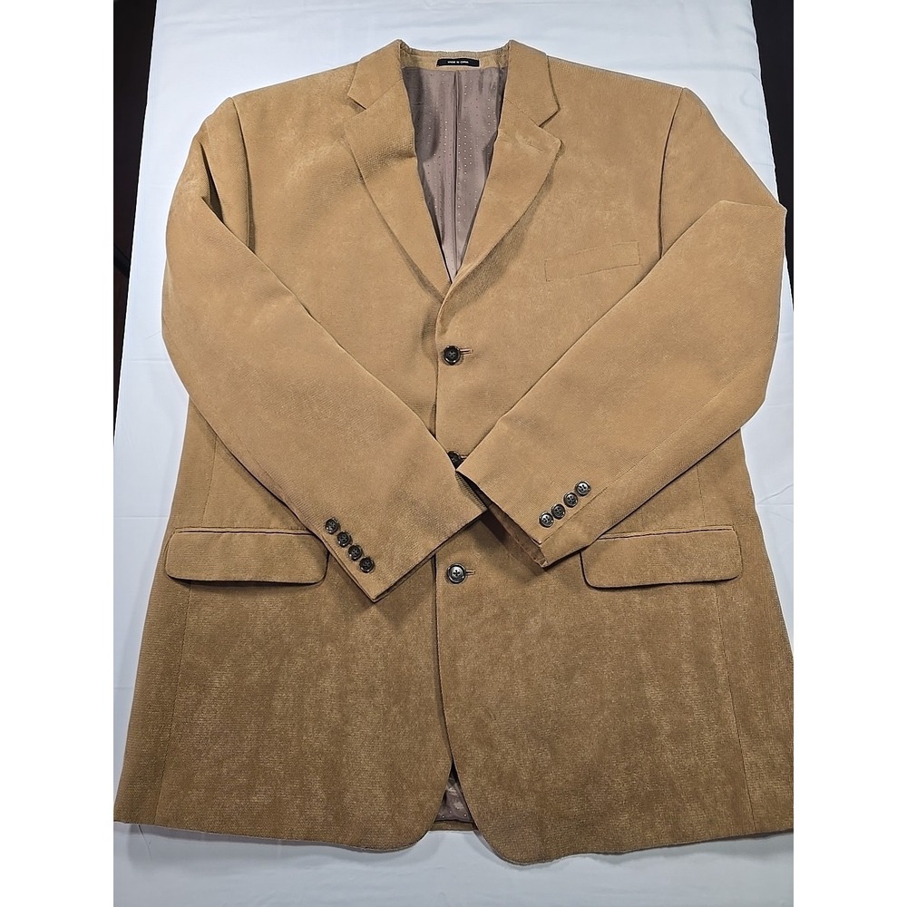 Calvin‎ Klein Faux Suede Corduroy Blazer 46L Designer Men's